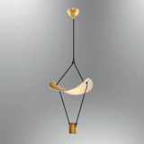 Mikasso Özcan Aydınlatma 4063B-1A-03 Paraşüt Sarkıt-B Metal 1 LED Sarı - Çok Renkli