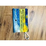 Mikasso Özel Baskılı Tasarım Fermuarlı Kumaş Kalemlik Çanta 19,5 x 12,5 Cm. Tekstil Bej - Çok Renkli
