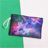 Mikasso Özel Baskılı Tasarım Fermuarlı Kumaş Kalemlik Çanta 19,5 x 12,5 Cm. Tekstil Mor - Çok Renkli