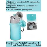 Mikasso Özel Üretim Dayanıklı Sağlıklı Pp Malzeme +2 Yaş Portatif Taşıma Ipli Erkek Çocuk Lazımlık Pisuvar Ç - Çok Renkli