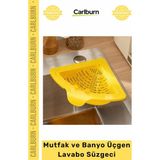 Mikasso Özel Üretim Köşe Uyumlu Ergonomik Plastik Evye Organizer Atık Mutfak Banyo Üçgen Lavabo Süzgeci Beli - Çok Renkli