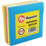 Mikasso P-2128 300 Yaprak Yapışkan Not Kağıdı - 76X76MM Yapışkanlı Not Kağıdı - Çok Renkli