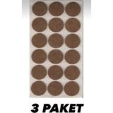 Mikasso Pacıfıc Yapışkanlı Mobilya Masa Sandalye Parke Zemin Ayak Koruyucu Kaydırmaz Keçesi 35 mm 3 Paket Ka