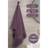 Mikasso Pamuk Tekli Havlu Jakarlı Klover - 70 x 140 Pamuklu Saç Havlusu Setli Ürün Çok Renkli Kutulu