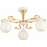 Mikasso Papatya 3'lü Gold Modern Avize Metal 1 E27 Siyah Salon / Oturma Odası - Çok Renkli