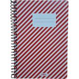 Mikasso Papirüs Retro 16X23CM 80 Yaprak Kareli Defter Sert Spiralli Kareli Orta Boy Çok Renkli Konsept Defte
