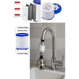 Mikasso Pas Tortu Önleyici Arıtma Filtreli Krom Oynar Başlıklı Su Tasarruflu Mutfak Evye Batarya Musluk Ucu