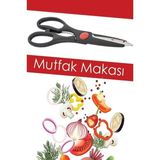 Mikasso Paslanmaz Çelik Siyah Renk Çok Amaçlı Mutfak Makası - Black Kitchen Scissors Kumaş