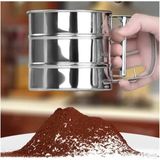 Mikasso Paslanmaz Metal Un ve Şeker Eleği 250 gr Beyaz
