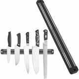 Mikasso Paslanmaz Mıknatıslı Duvar Bıçak Askısı Standı 55CM Metal Beyaz