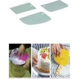 Mikasso Pasta Hamur Şekillendirici Spatula Kesici Kazıyıcı Dekoratör Set Silikon Sarı