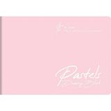 Mikasso Pastels 17X24 Pp Kapak Tel Dikişli Resim Defteri 32 Yp. Sert Düz Çizgisiz Orta Boy Pembe Resim Defte - Çok Renkli