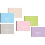 Mikasso Pastels 25X35 cm 32 Yaprak Plastik Kapak Resim Defteri Karton Düz Çizgisiz Orta Boy Turuncu Resim De - Çok Renkli