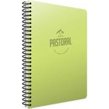Mikasso Pastoral 17X24 72 Yaprak Plastik Kapak Spiralli Defter (3252) Kareli Yeşil Sert Spiralli Kareli 150 - Çok Renkli