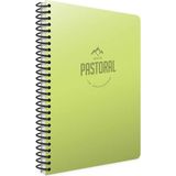 Mikasso Pastoral A4 60 Yaprak Çizgili Pp Kapak Spiralli Defter Açık Yeşil Yumuşak Spiralli Kareli Belirtilme - Çok Renkli