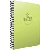Mikasso Pastoral Spiral Pp Kapak Defter (A4) 96 Yaprak Kareli Karton Spiralli Kareli 96 Yaprak Büyük Boy Ye - Çok Renkli