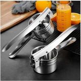 Mikasso Patates Ezici Paslanmaz Metal Patates Ezici Püre Yapıcı Patates Ezeceği 27CM Çelik