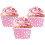 Mikasso Pembe Muffin Kek Kapsülü (25 Adet) Muffin Kağıt Pembe Kağıt Pembe