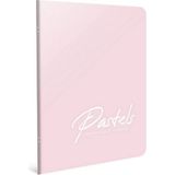 Mikasso Pembe Pastels A4 100 Yaprak Tel Dikişli Plastik Kapak Defter (4120) Çizgili Sert Düz Çizgili 100 Yap - Çok Renkli