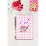 Mikasso Pembe Pötikare Yemek Tarif Defteri / Tel Spiralli / A5 / Not Defteri / Konsept Defter / Notepad Sert - Çok Renkli