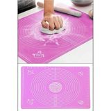 Mikasso Pembe Silikon Hamur Açma Matı (35X45) Silikon