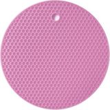 Mikasso Pembe Silikon Nihale Tencere Çaydanlık Altlığı Silikon