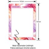 Mikasso Pembe Yaprak Desenli Yaz Sil Buzdolabı Notluk Alışveriş Listesi Manyetik Metal Magnet To Do List Kal - Çok Renkli