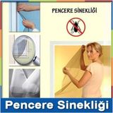 Mikasso Pencere Sinekliği Sivri Sinek Önleyici File Çırtlı Bant Seti Takımı (100 cm x 150 Cm) Polyester