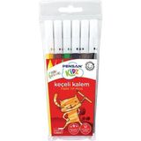 Mikasso Pensan Keçeli Boya Kalemi 6 Renk Çok Renkli