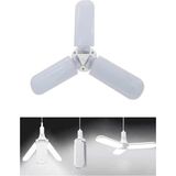 Mikasso Pervane Şeklinde Katlanabilir LED Ampul 3 Kollu Ayarlanabilir 40 Watt - Çok Renkli