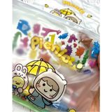 Mikasso Piknik Sevimli Kız Şeffaf ve Fermuarlı Kilitli Çanta / Toparlayıcı / Kalem Kutu Plastik Çok Renkli