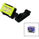 Mikasso Pilli 3W Cob LED Kafa Lambası Fener 3-Kademe Işık Ayarı - Flaşör 4.5V 150LÜMEN (5566) Ahşap Çok Renk - Çok Renkli