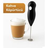 Mikasso Pilli Elektrikli Süt Köpürtücü – Kahve, Latte, Cappuccino ve Sıcak Çikolata Için Köpük Yapıcı Plasti