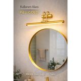 Mikasso Pilli Gold Kasa LED Aplik – Sarı Işık - Tablo Banyo Resim Salon Tv Çerçeve Duvar Aydınlatma Plastik - Çok Renkli
