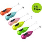 Mikasso Pilli Mini Mixer Kahve Süt Köpürtücü Karıştırıcı Çıprıcı Cappuccino Mixer Çelik