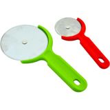 Mikasso Pizza Dilimleyici 2 Adet (11X23CM) ve (7X16,5CM) Ölçülerde Plastik Saplı Hamur Kesme Ruleti Çelik