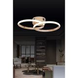 Mikasso Pl 02 2 Model Gold 3 Renkli Salon ve Oturma Odası Için Ideal Alüminyum Avize, 45X10 Alüminyum 1 E27 - Çok Renkli