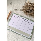 Mikasso Planlayıcı A4 - Memopad,check List ,not Defteri,haftalık Planlayıcı ,günlük Planlayıcı Yumuşak Düz - Çok Renkli