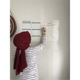 Mikasso Planlayıcı Akıllı Kağıt Planner Sticker Kağıt Tahta Yazı Tahtası Takvim Haftalık Week Set Yapışkanlı - Çok Renkli