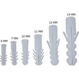 Mikasso Plastik Dübel No: 10 (100 Ad)