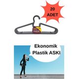 Mikasso Plastik Elbise Askısı Dolap Askısı Esnek Ekonomik Askı By Omak 20 Adet Plastik Beyaz Tr