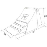 Mikasso Plastik Lastik Takozu 50X20 - Çok Renkli