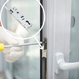 Mikasso Plastik Pvc Pimapen Kapı Kolu Beyaz Yale Metal