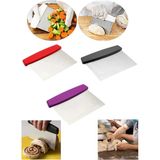 Mikasso Plastik Saplı Çelik Spatula Hamur Kesici Paslanmaz Metal Spatula - Hamur Şekillendirici ( 1 Adet ) Ç