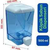 Mikasso Plastik Şeffaf Köpük Sabun Dispenseri 500 Ml. Plastik Turuncu - Çok Renkli