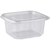 Mikasso Plastik Sızdırmaz Kap 375 gr cc 100 Adet - Turuncu - 11 x 18 cm Plastik Beyaz