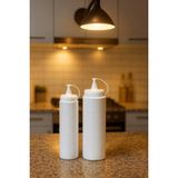 Mikasso Plastik Yağlık Sosluk Şişesi 700 ml ve 500 ml 2li Yağdanlık,sosluk Ketçap Yağdanlık Yağ Sos Şişesi B