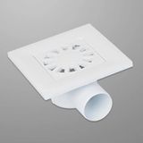 Mikasso Plastikyer Süzgeci Banyo Gider Borusu 50LIK Yandan Çıkışlı 10*10 Plastik
