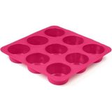 Mikasso Platinum Silikon 9'lu Muffin Kalıbı Silikon Bordo