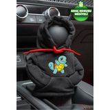 Mikasso Pokemon Squirtle Siyah Vites Hoodie Araç Vites Kıyafeti Vites Poları Oto Aksesuarı Vites Topuzu - Çok Renkli
